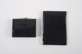 A Black Crocodile Pocketbook and Coin Purse Set
