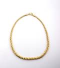 An 18 Karat Yellow Gold Graduated Necklace
