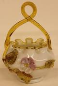 Stevens  Williams Victorian Art Glass Basket