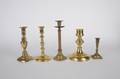Five Brass Candlesticks