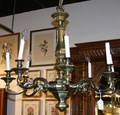 A William and Mary Style Brass EightLight Chandelier