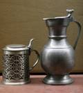 A Pewter Lidded Ewer