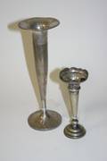 An American Silver Trumpet Vase