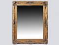 323 LOUIS XVI STYLE GILT COMPOSITION MIRROR