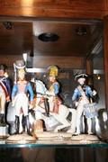Three Nymphenburg Porcelain Figures of Soldiers