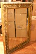 A Neoclassical Style Gilt and Gesso Mirror