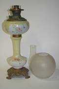 A Fostoria Victorian Style Oil Lamp