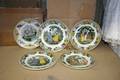 Five French Transfer Decorated Salad Plates