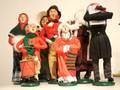 Six Figures of Christmastime Carolers