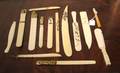 A Group of 14 Bone Ivory and Composite Letter Openers