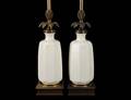 176 PAIR OF LENOX PORCELAIN AND GILT METAL TABLE LAMPS