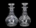 175 PAIR OF CUT GLASS DECANTERS