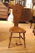 A Late Victorian Oak Hall Chair