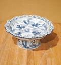 A Chinese Blue and White Porcelain Footed Bowl
