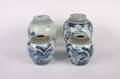 A Group of Four Chinese Blue and White Porcelain Ginger Jars