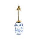 A Chinese Style Blue and White Porcelain Lamp