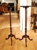 A Pair of Georgian Style Mahogany Candlestands