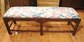 A Georgian Style Mahogany Bench