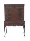 A Queen Anne Style Mahogany Highboy