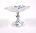 A Meissen Blue Onion Porcelain Cake Stand