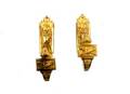 A Pair of Neoclassical Style Gilt Metal Tie Backs
