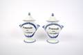 Two French Porcelain Pommade Jars