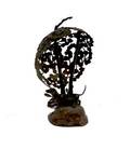 A Bronze Figural Lamp Tusca