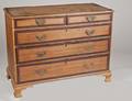 304 GEORGE III OAK CHEST OF DRAWERS