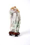A Chinese Jadeite Figure of Shoulao