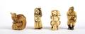 A Group of Four Japanese Ivory Netsuke