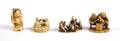 A Group of Four Japanese Ivory Netsuke