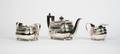 A George III Silver Three Piece Tea Service Alice and George Burrows London