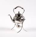 A Victorian Silverplate Hotwater Kettle