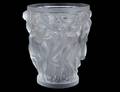 448 LALIQUE MOLDED AND FROSTED CRYSTAL BACCHANTES VA