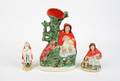 Three Staffordshire Figures of Red Riding Hood