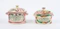 Two English Lustre Covered Jars