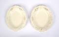 Two Leeds Reticulated Creamware Platters