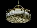 461 LEADED GLASS HANGING FIXTURE
