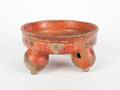 A Mayan Polychrome Figural Bowl