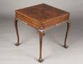 199 GEORGE III STYLE WALNUT FOLDOVER TABLE
