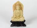 195 CARVED SOAPSTONE FIGURE OF BUDDHA