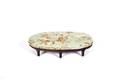 An Louis XVI Style Oval Ottoman