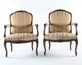A Pair of Louis XV Style Fauteuils