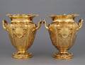 187 SUPERB PAIR OF VICTORIAN SILVER GILT WINE COOLERS
