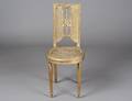 168 LOUIS XVI STYLE CARVED AND GILTWOOD SIDE CHAIR