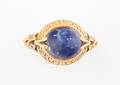A 22 Karat Yellow Gold and Lapis Lazuli Ring