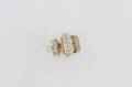A 14 Karat Yellow Gold and Diamond Ring