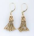 A Pair of 14 Karat Yellow Gold Tassel Style Earrings