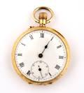 An 18 Karat Yellow Gold Pocketwatch