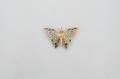 A Yellow Gold and PliqueaJour Enamel Butterfly Brooch